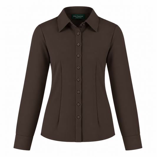 Blouse Hadassa donkerbruin