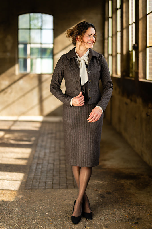 Rok Anka bruin krijtstreep