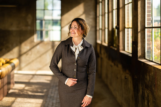 Jasje Milouska bruin krijtstreep