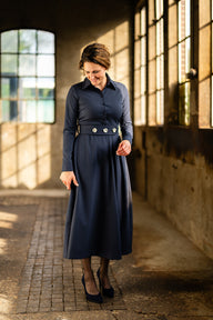 Jurk Jelisa donkerblauw
