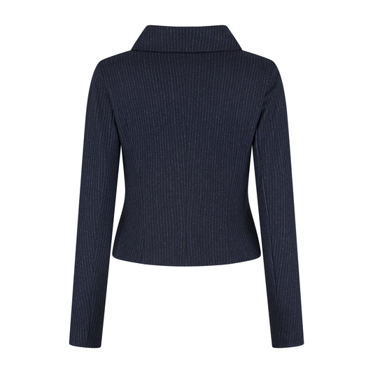 Jasje Milouska donkerblauw krijtstreep