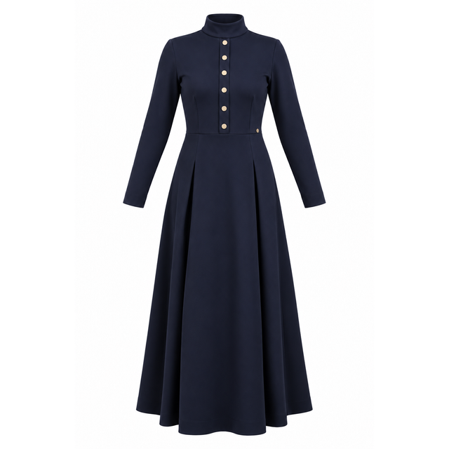 Jurk Liora donkerblauw