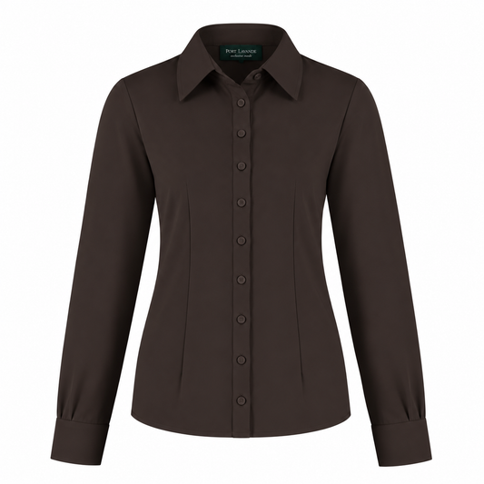 Blouse Hadassa donkerbruin