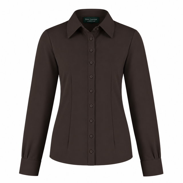 Blouse Hadassa donkerbruin