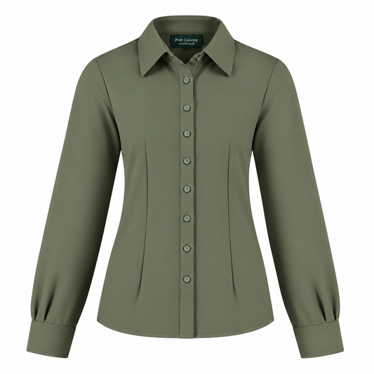 Blouse Hadassa olijfgroen
