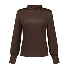 Blouse Evalien donkerbruin