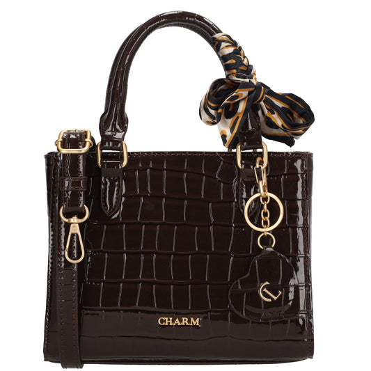 Charm London Handtas W01385097 donkerbruin
