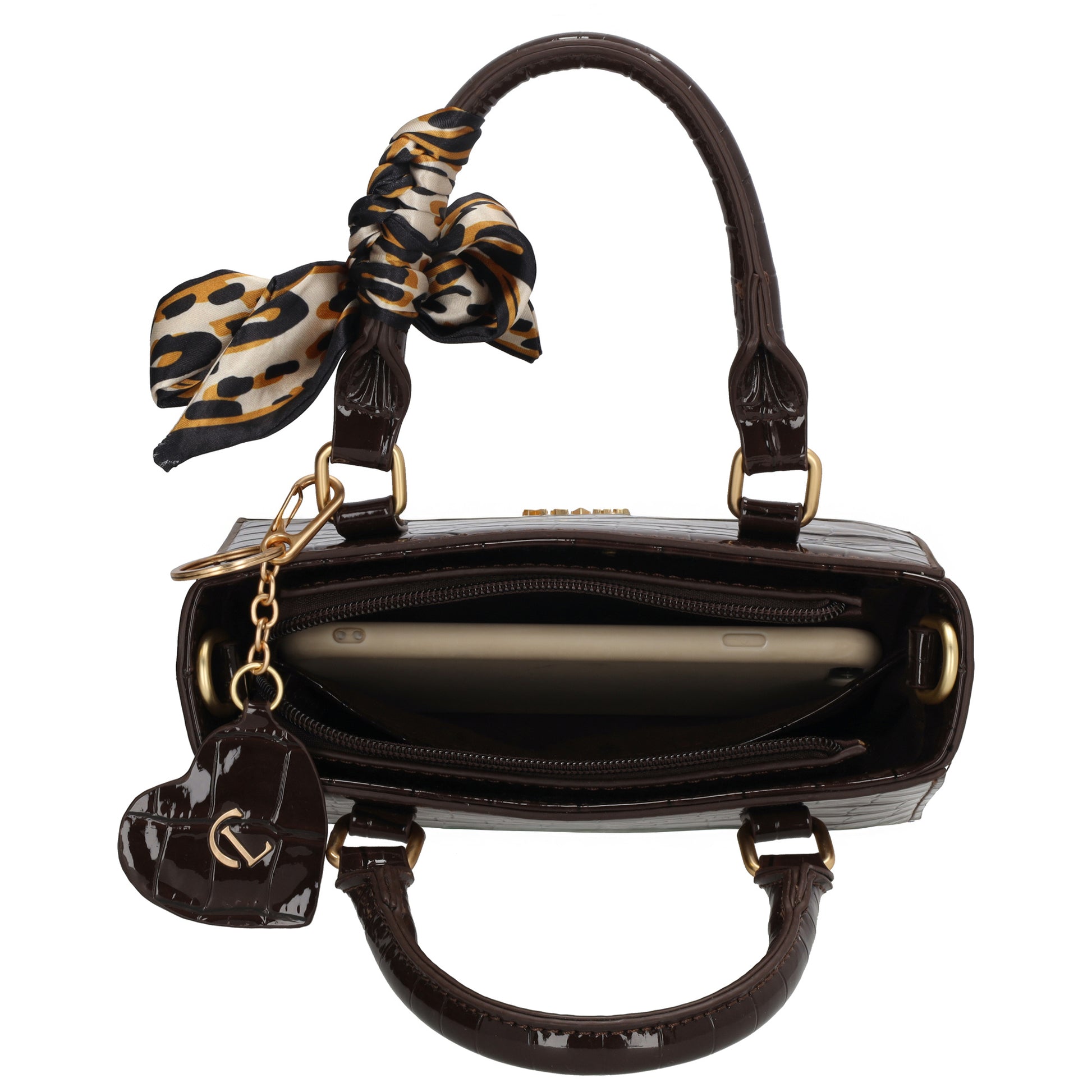Charm London Handtas W01385097 donkerbruin