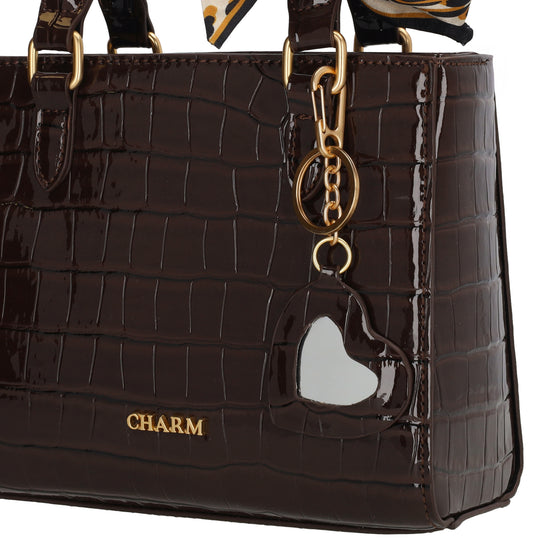 Charm London Handtas W01385097 donkerbruin