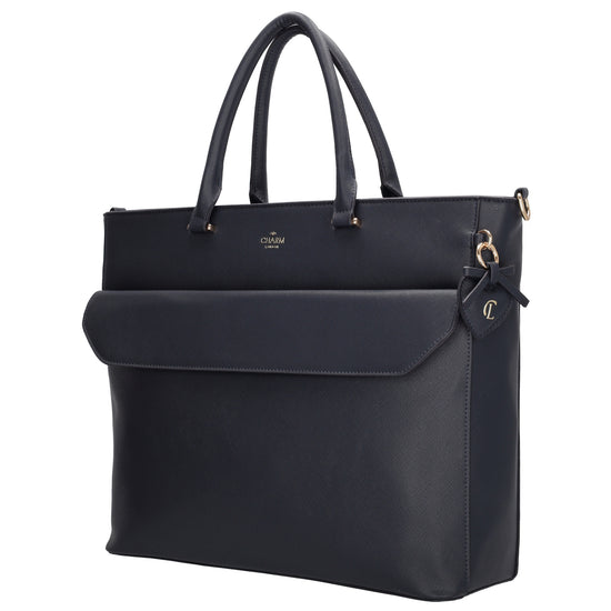 Charm London Laptoptas W01059002 donkerblauw
