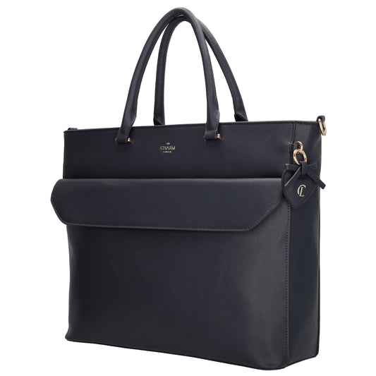 Charm London Laptoptas W01059002 donkerblauw