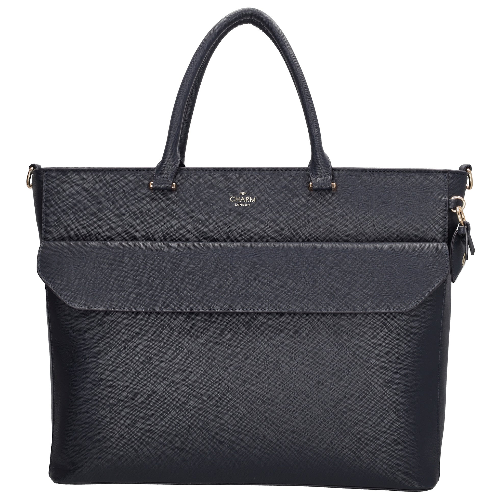 Charm London Laptoptas W01059002 donkerblauw
