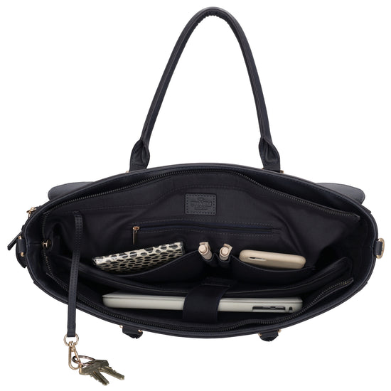 Charm London Laptoptas W01059002 donkerblauw