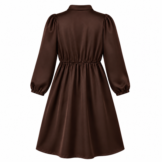 Dress Anna dark brown