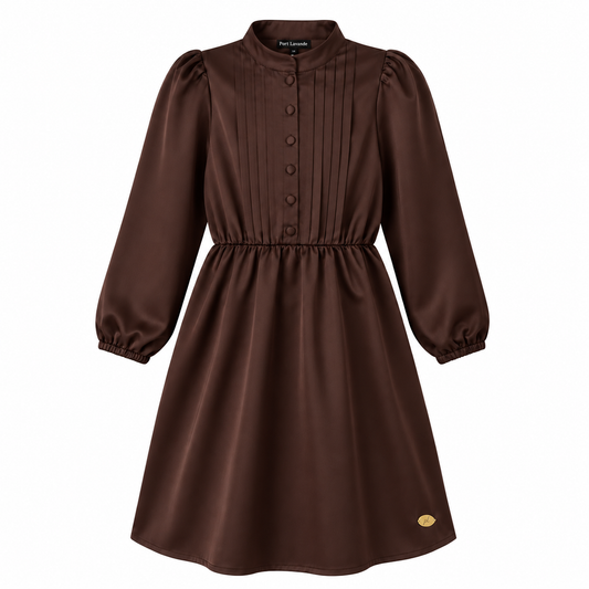 Dress Anna dark brown