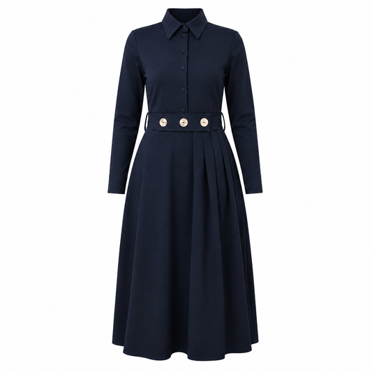 Jurk Jelisa donkerblauw