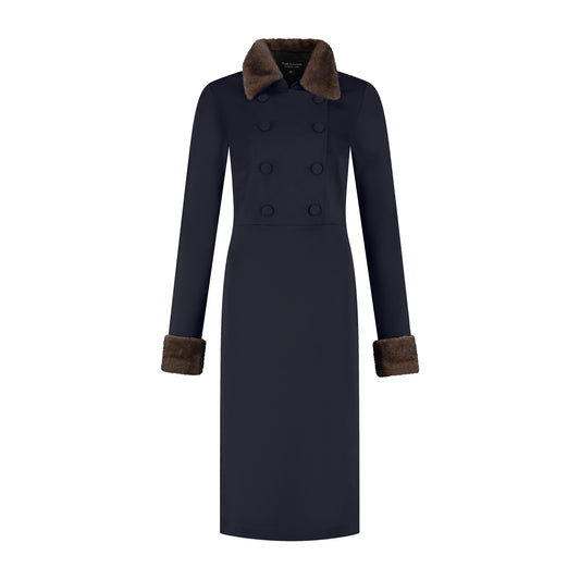 Jurk Caroline donkerblauw