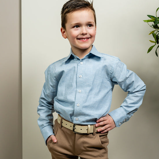 Port L. Blouse Harry lichtblauw