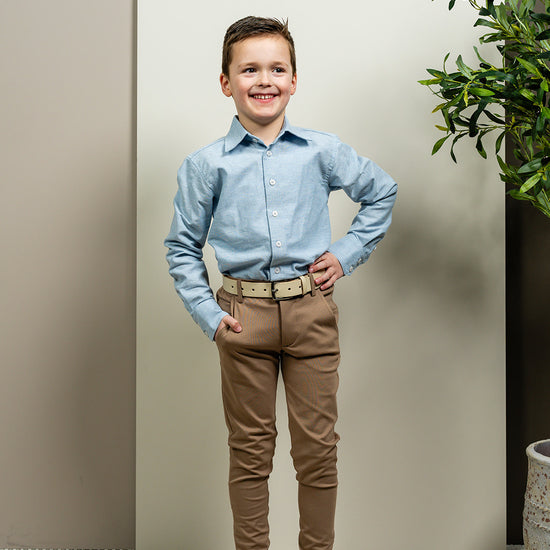 Port L. Blouse Harry lichtblauw