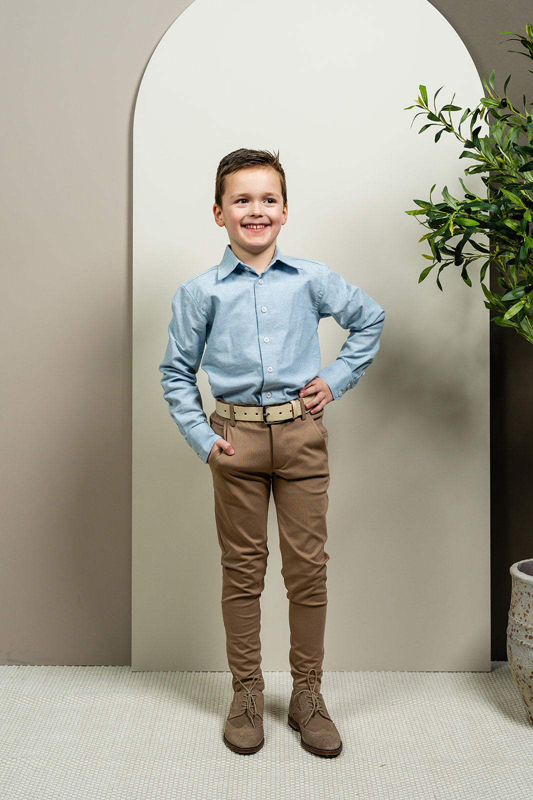 Port L. Blouse Harry lichtblauw