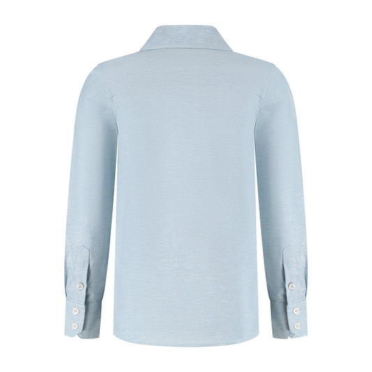 Port L. Blouse Harry lichtblauw