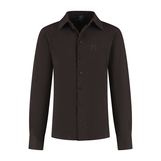 Port L. Blouse Lucas donkerbruin