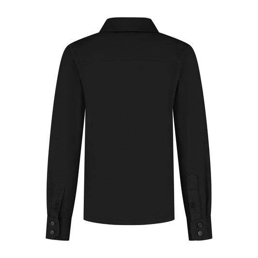 Port L. Blouse Lucas zwart