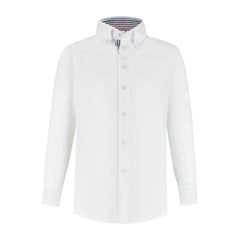 Blouse Roy wit/donkerblauw