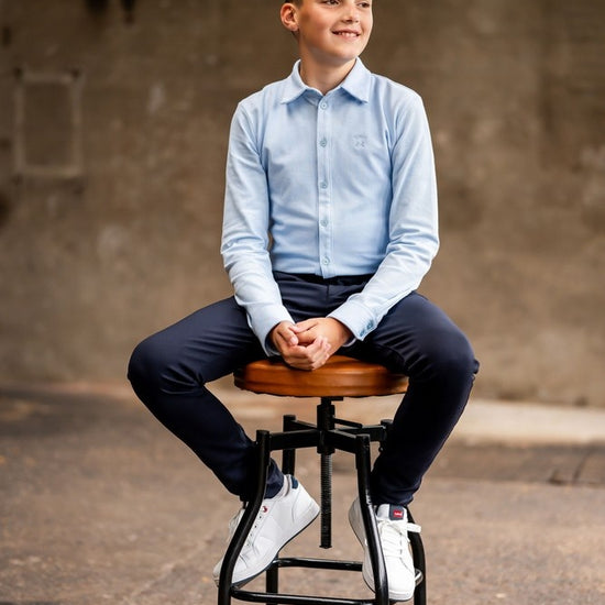 Port L. Broek Cas donkerblauw