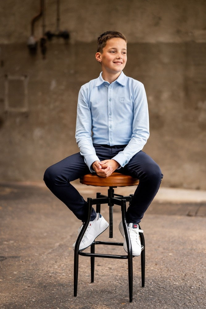 Port L. Broek Cas donkerblauw
