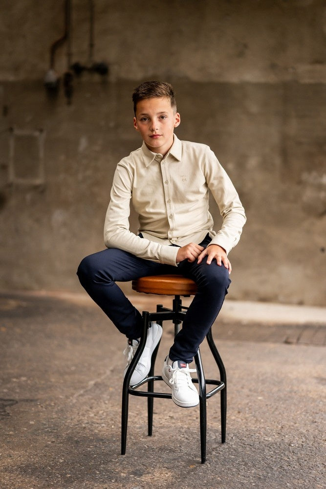Port L. Broek Cas donkerblauw