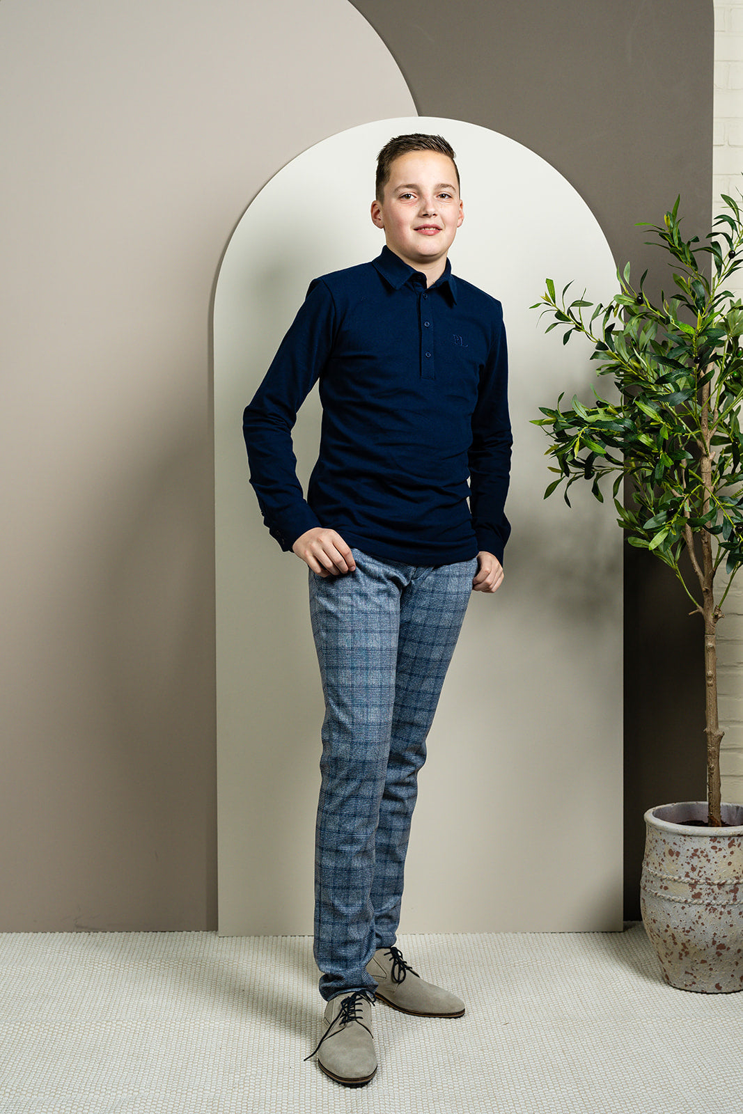 Port L. Broek Geert blauw