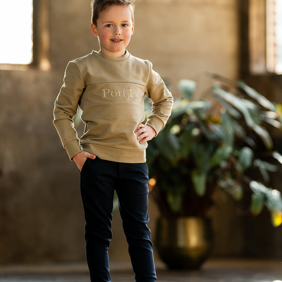Port L. Broek Thijn donkerblauw