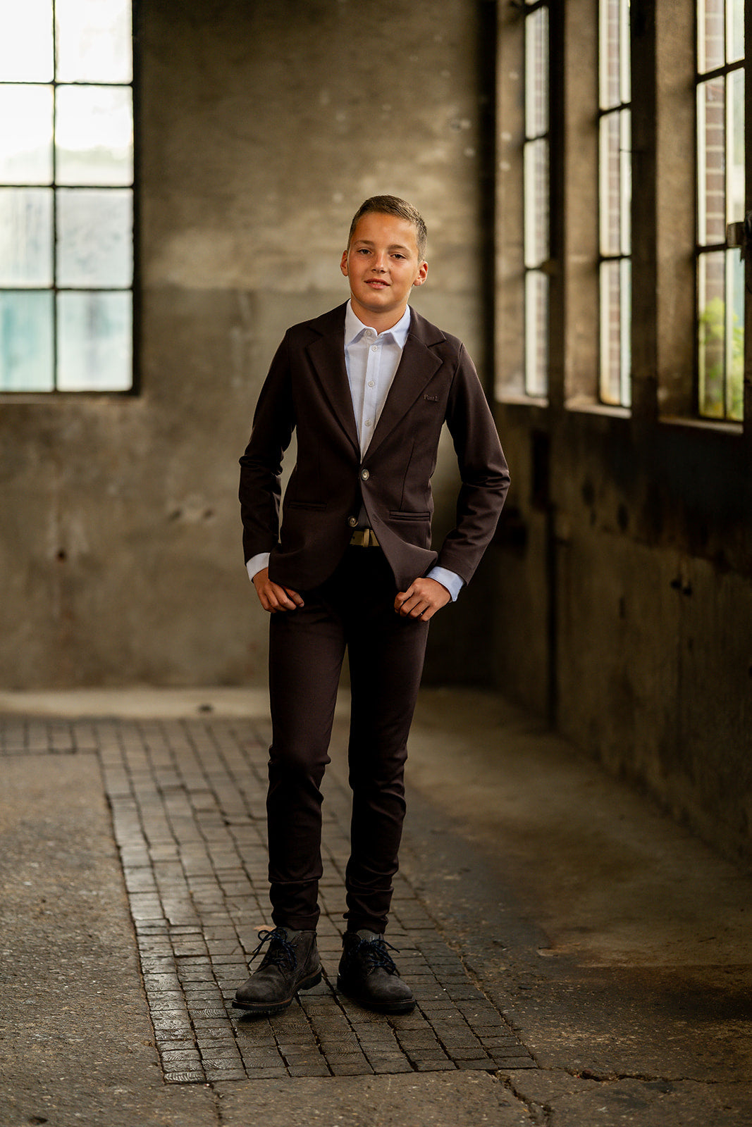 Port L. Broek Thijn donkerbruin
