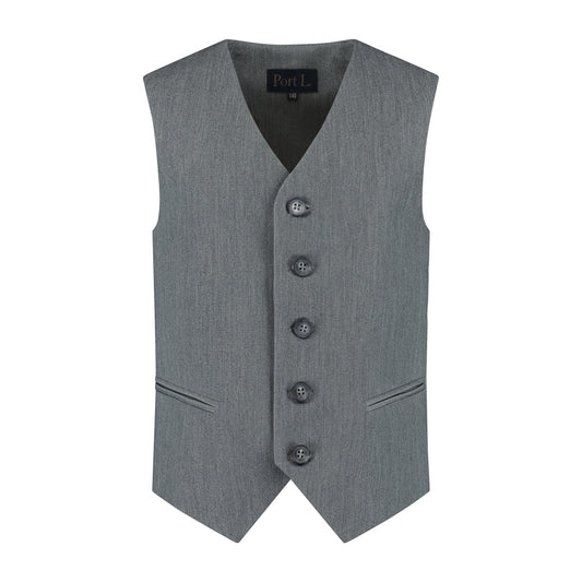 Port L. Gilet Maarten grijs