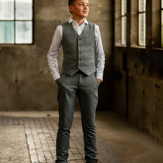 Port L. Gilet Maarten grijs
