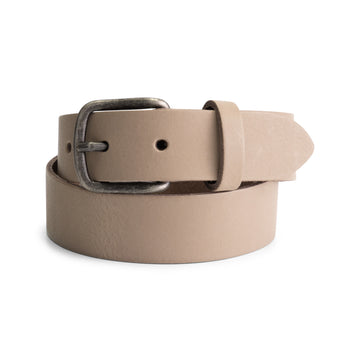 Port L. Leren jongensriem 206 taupe