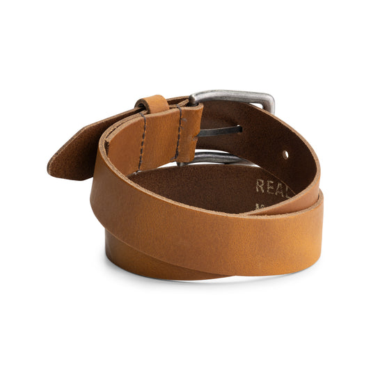 Port L. Leren jongensriem cognac 3cm