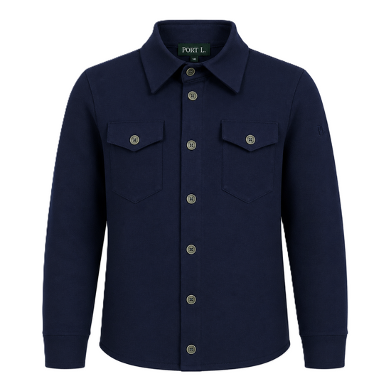 Port L. Overshirt Ruud donkerblauw