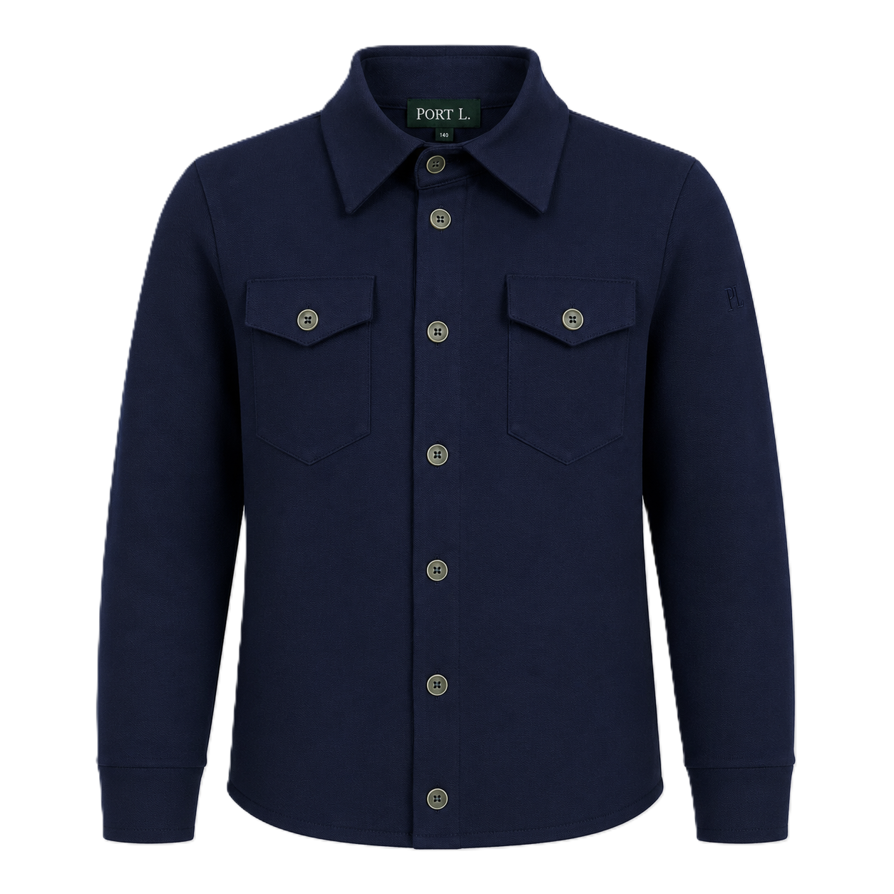 Port L. Overshirt Ruud donkerblauw