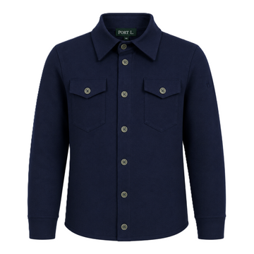 Port L. Overshirt Ruud donkerblauw