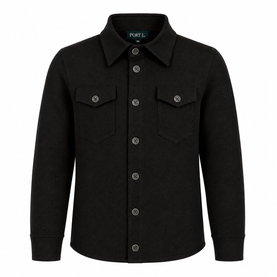 Port L. Overshirt Ruud zwart