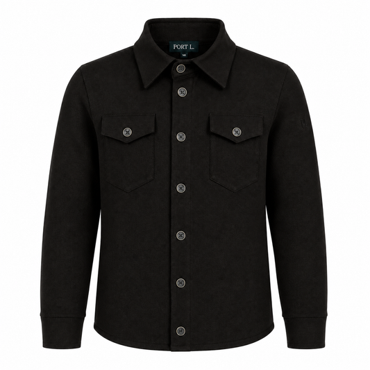Port L. Overshirt Ruud zwart