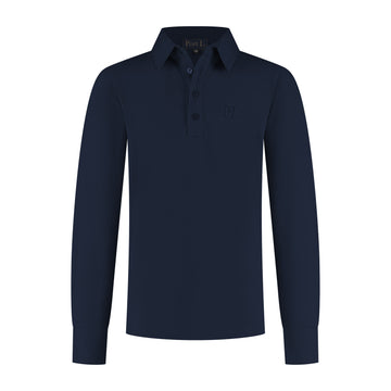 Port L. Poloshirt Jos donkerblauw