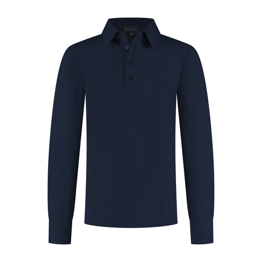 Port L. Poloshirt Jos donkerblauw