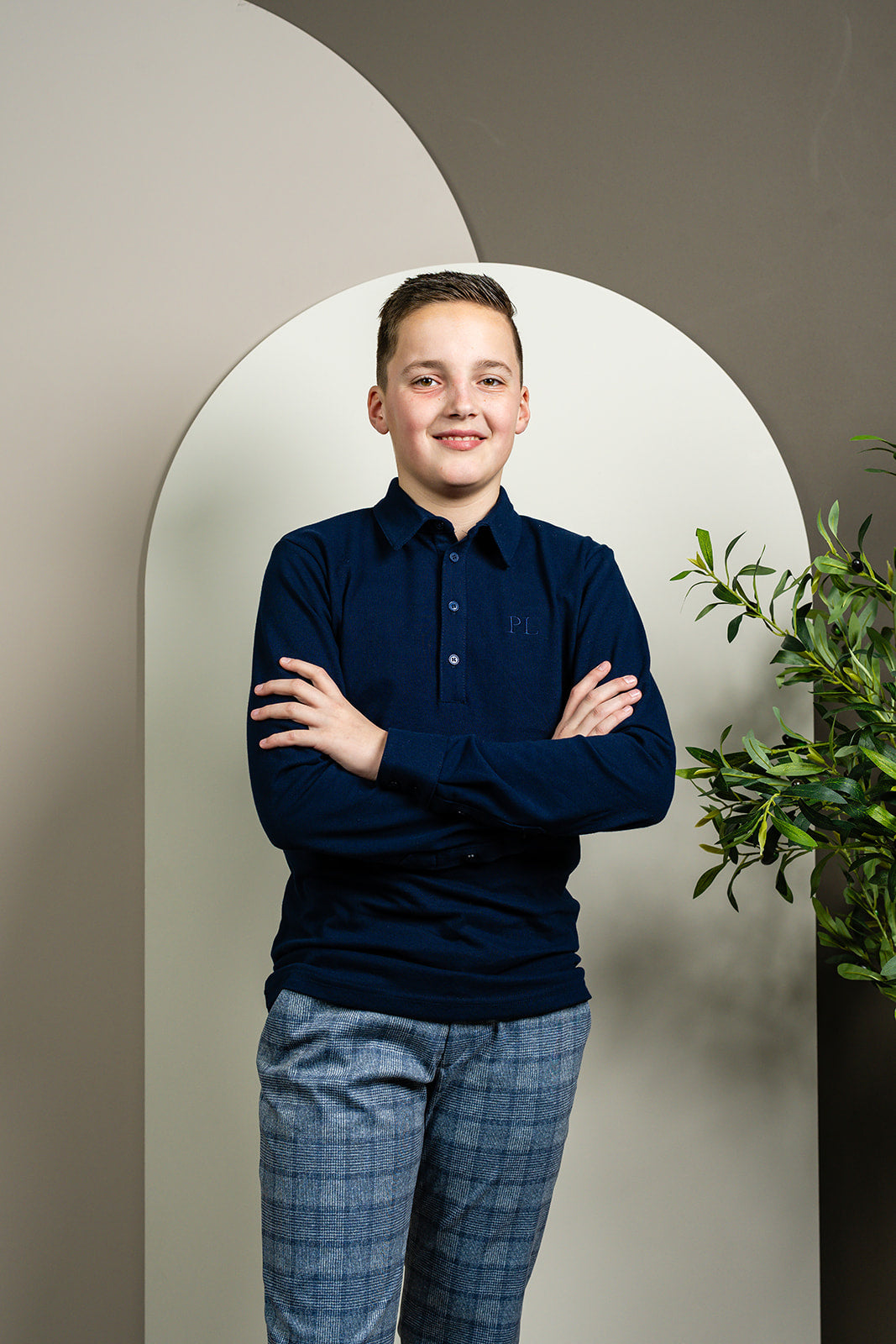 Port L. Poloshirt Jos donkerblauw