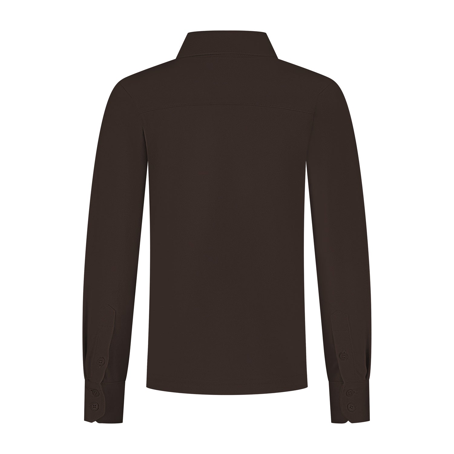 Port L. Poloshirt Jos donkerbruin