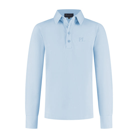 Port L. Poloshirt Jos lichtblauw
