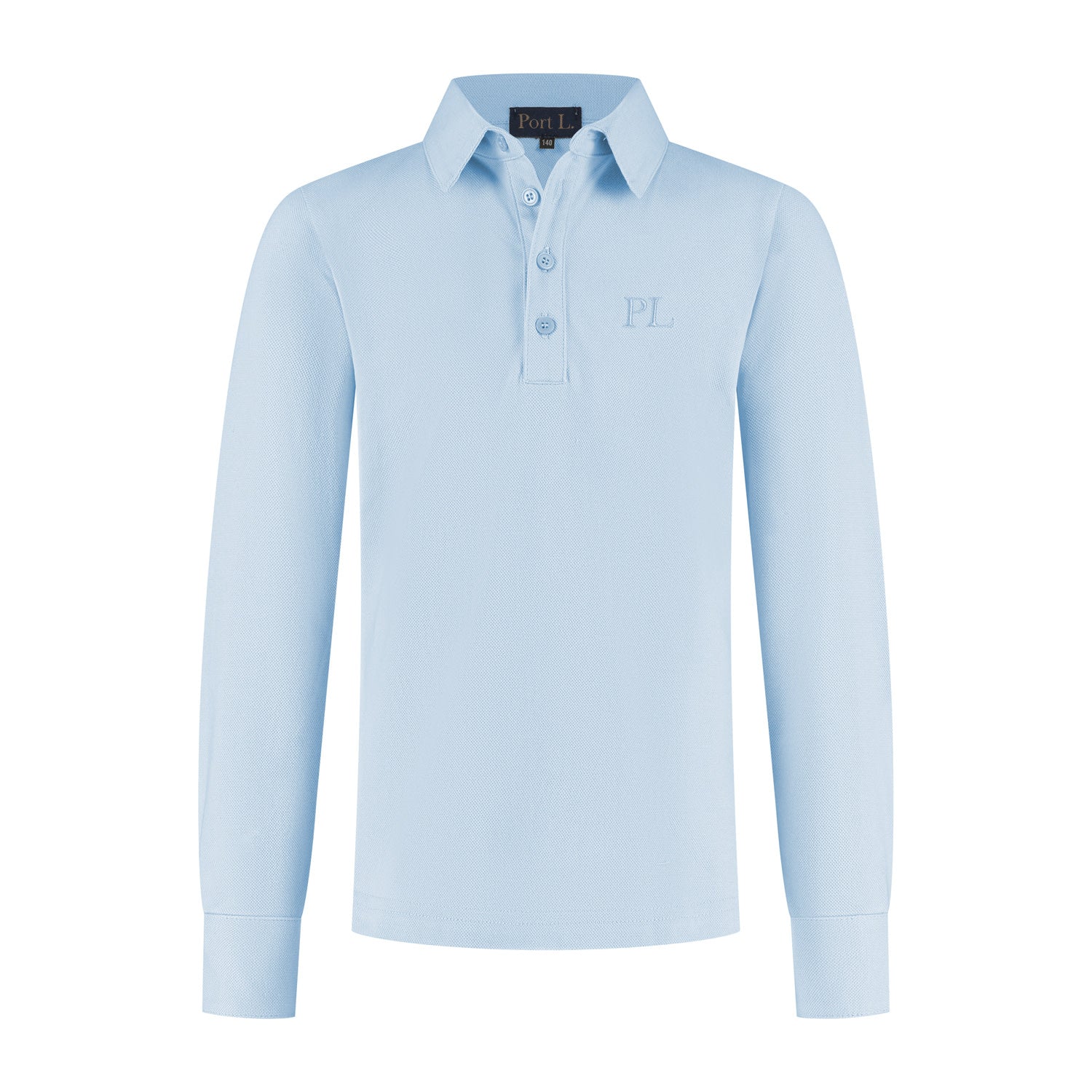 Port L. Poloshirt Jos lichtblauw