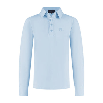 Port L. Poloshirt Jos lichtblauw